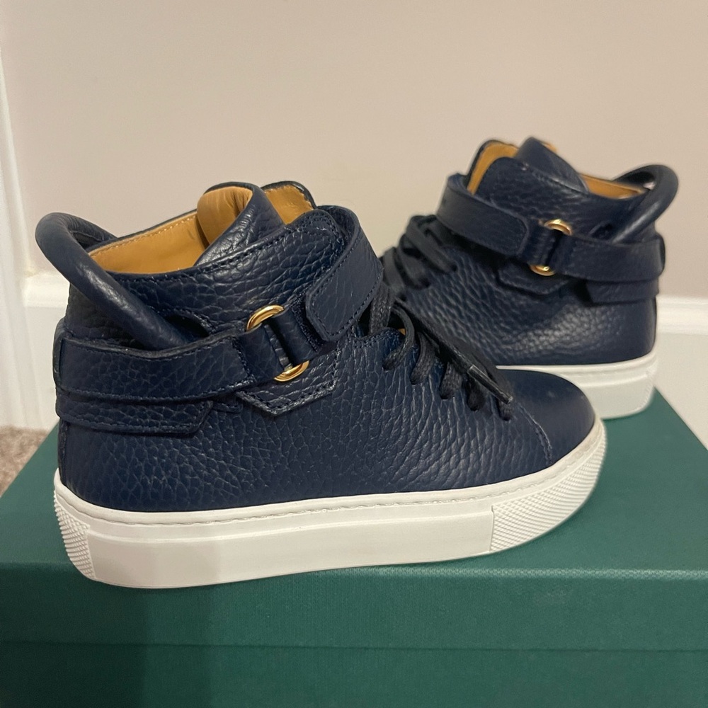 Buscemi Navy Kids Sneakers